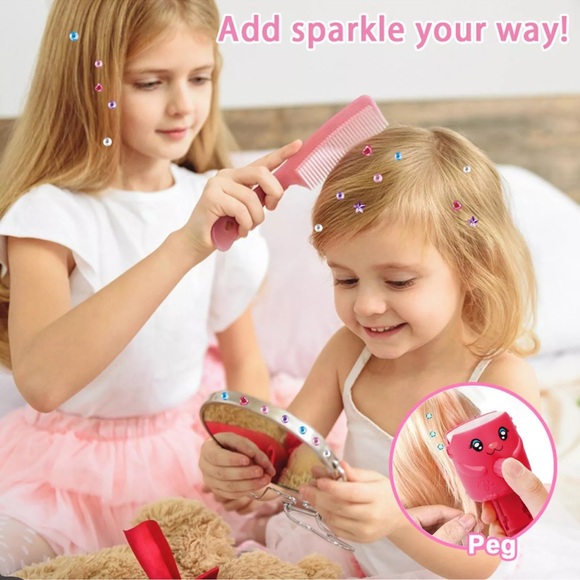 Shining bling diamond hair sparkle ✨ stamper  machine set 120 gems 💎 - Picture 9 of 12